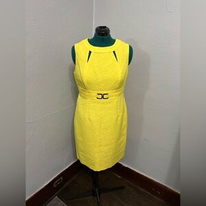 Chelsea Rose Bright Yellow Sleeveless Dress